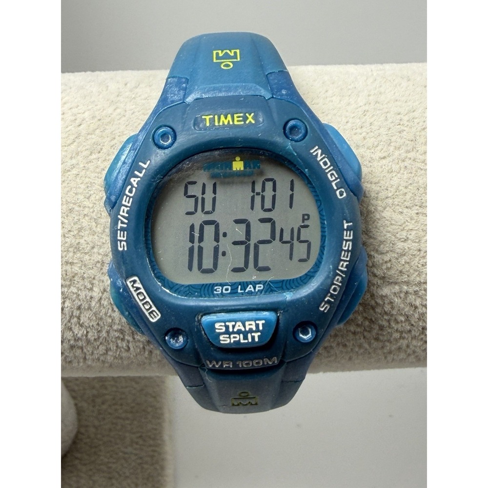 Timex 171 New Battery Ladies Watch Ironman Triathlon Indiglo 33MM 7.5"